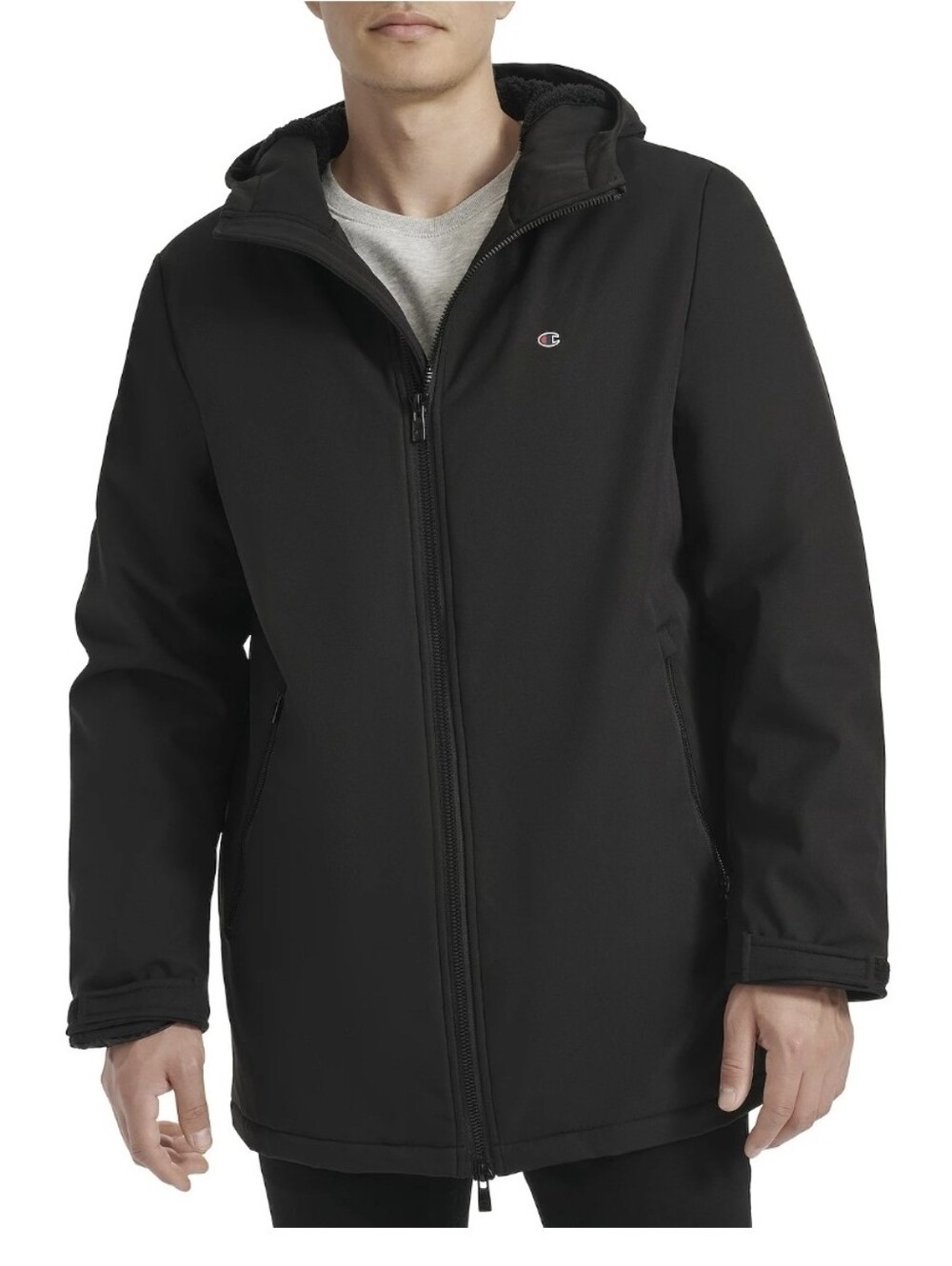 Champion Mens Black Soft Shell Performance Jacket Size XL NWT $250 Sherpa Lining